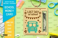 School Money Card SVG. School Money Holder Laser Cut Product Image 1