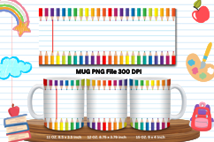 11oz &amp; 15oz Mug School Design Teacher Pencil Back to School Product Image 1