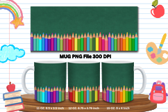 11oz &amp; 15oz Mug School Design Teacher Pencil Back to School Product Image 1