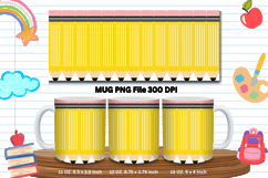 11oz &amp; 15oz Mug School Design Teacher Pencil Back to School Product Image 1