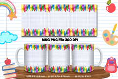 11oz &amp; 15oz Mug School Design Teacher Pencil Back to School Product Image 1