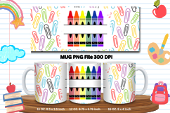 11oz &amp; 15oz Mug School Design Teacher Pencil Back to School Product Image 1