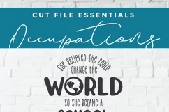 Create adorable shirts or tote bags for your school psychologist friends and coworkers with this Cricut  svg file