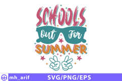 School's Out For Summer PNG Teacher SVG Design Product Image 1