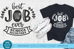 Are you a School Secretary who loves their job? This SVG perfect for creating cute tshirts and tote bags to let everyone know!