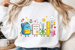 School Supplies PNG Crayon Classroom Shirt Design Product Image 2