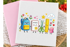 School Supplies PNG Crayon Classroom Shirt Design Product Image 3