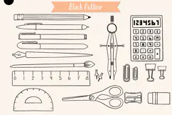 School Supplies | Hand Drawn Stationary, Office Doodles Product Image 2