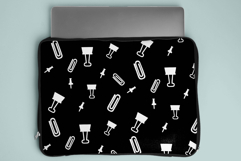 School Supplies White | Hand Drawn Stationary, Office Doodle Product Image 7