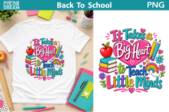 Teacher Heart Quote PNG | Back To School Art Product Image 1