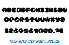 Sci-Fi Chunk Hand Drawn Lettering ABC Round Font Type Product Image 3