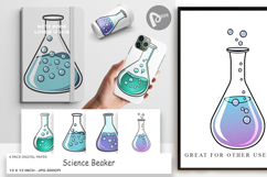 Digital Paper Science Beaker Product Image 1