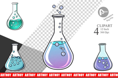 Science Beaker Clipart Product Image 1
