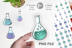 Science Beaker Sticker Product Image 1