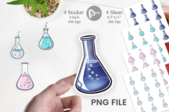 Science Beaker Sticker Product Image 1