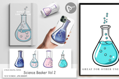 Digital Paper Science Beaker Product Image 1