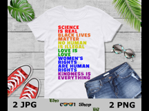 Science Is Real Png, Black Lives Matter Png,Love Is Love Png Product Image 3