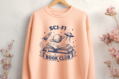 Sci-Fi Book Club SVG - Science Fiction PNG - Space Reader Product Image 2
