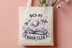 Sci-Fi Book Club SVG - Science Fiction PNG - Space Reader Product Image 3