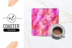 Abstract Pink and Red Swirls and Curves Graphic Design Product Image 1