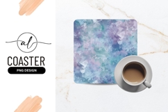 Abstract Watercolor Texture in Blues Greens and Purples Product Image 1