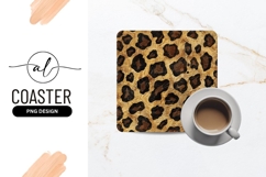 Leopard Print Pattern with Brown and Black Spots on Textured Product Image 1