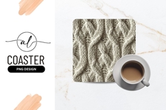 White Cable Knit Texture Close Up Detailed Braided Pattern Product Image 1