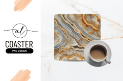 Abstract Agate Texture Pattern For Square Coaster Png Product Image 1