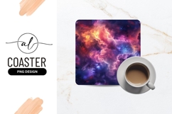 Colorful Nebula Illustration with Stars and Swirling Clouds Product Image 1