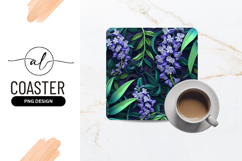 Floral Quilling Pattern With Lavender And Green Product Image 1