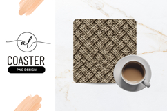 Woven Rope Texture Square Coaster Design Product Image 1