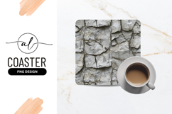 Cracked White Stone Wall Seamless Square Texture Product Image 1