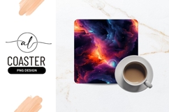 Colorful Nebula With Stars Digital Art Product Image 1