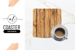 Wooden Planks Seamless Texture Square Coaster Png Product Image 1