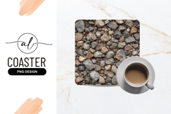 Natural Rocky Texture Surface With Square Coaster Png Product Image 1
