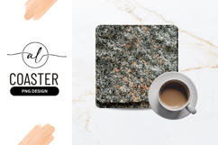 Granite Stone Texture Surface Square Coaster Png Product Image 1