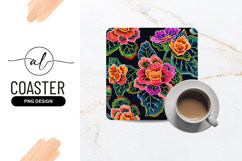 Colorful Floral Embroidery Seamless Pattern Texture Product Image 1