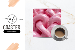 Pink Abstract Glossy Liquid Waves Texture Product Image 1