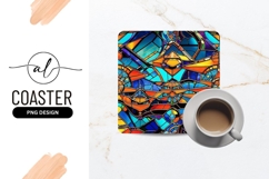Abstract Stained Glass Seamless Pattern Background Product Image 1