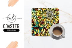 Floral Stained Glass Seamless Decorative Flower Pattern Product Image 1