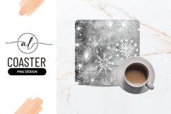 Winter snowflake square coaster png design Product Image 1