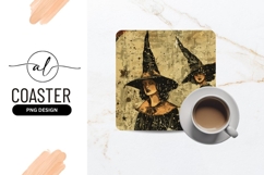 Enchanting witches square coaster png design Product Image 1