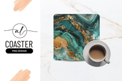 Luxurious marble square coaster png design Product Image 1