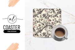 Floral square coaster png design Product Image 1