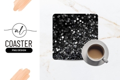 Abstract bokeh dots square coaster png design Product Image 1