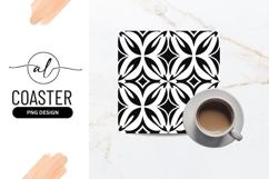 Black And White Abstract Floral Pattern Product Image 1