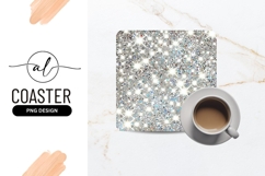 Sparkling starry night square coaster png design Product Image 1