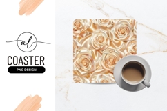 Elegant rose pattern coaster design Product Image 1
