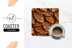 Autumn leaves coaster png design Product Image 1