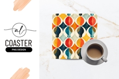 Vibrant geometric coaster design Product Image 1